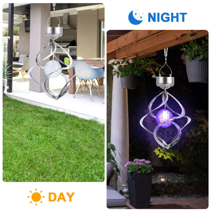 Color Changing Solar Wind Chimes