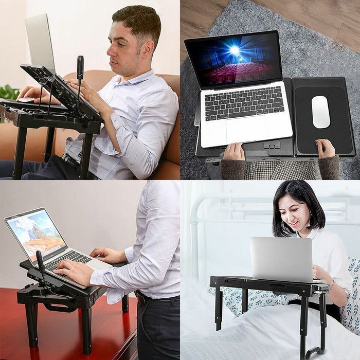 Foldable Laptop Bed Desk with Tray