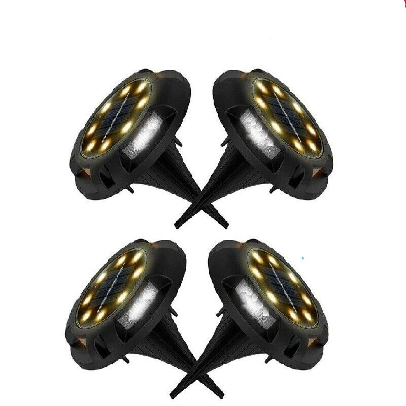 Decorative Solar Ground Lights - 4 Pack