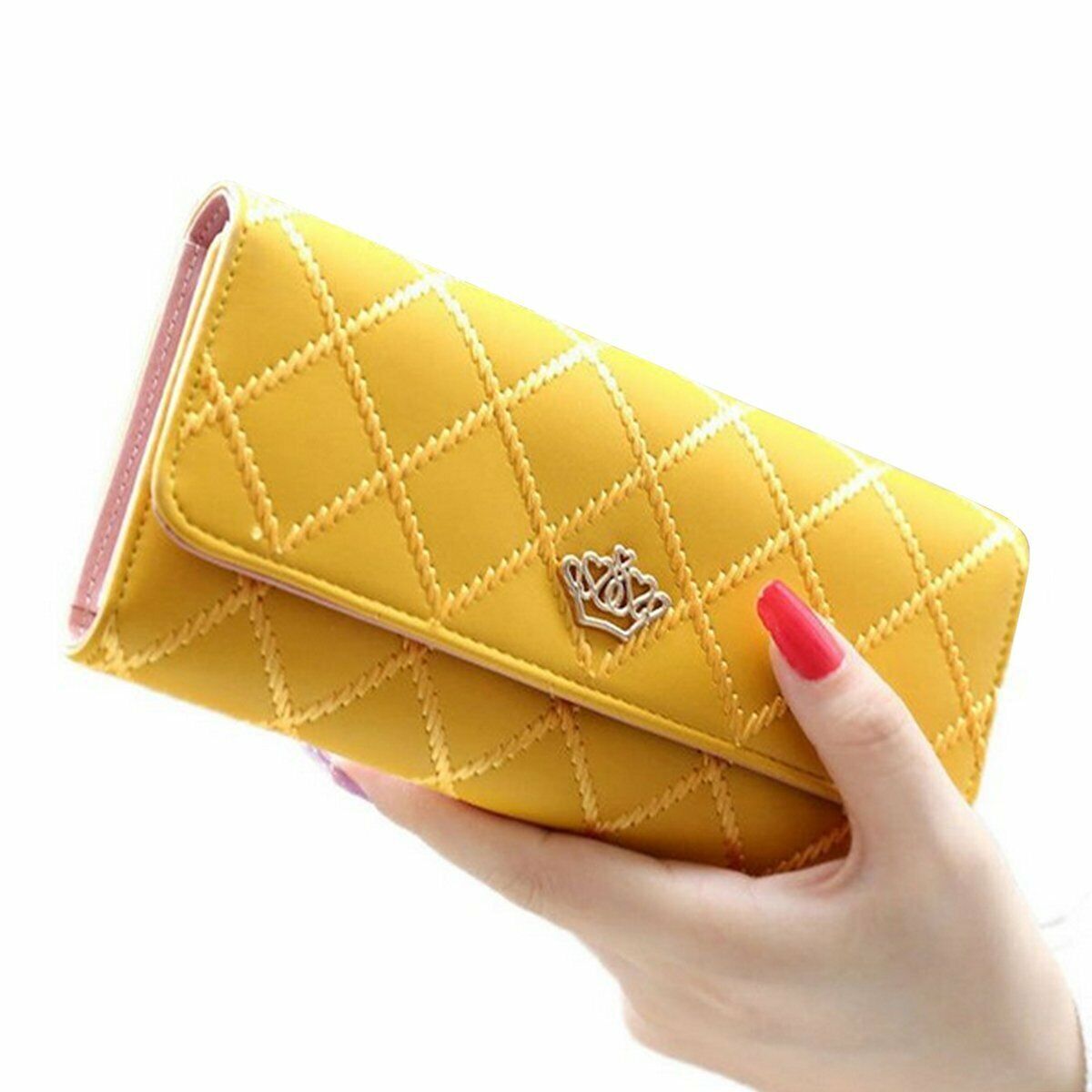 Ladies Crown Leather Wallet