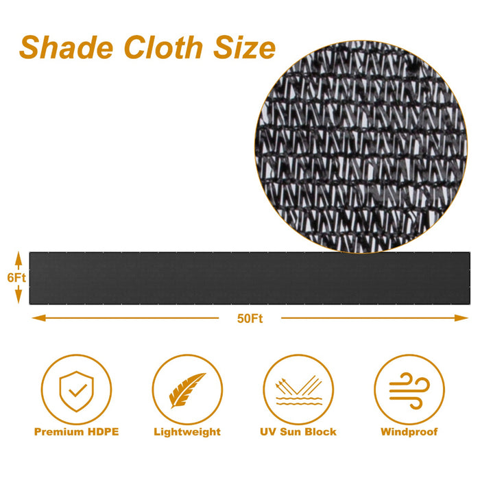 ShadeFlex - Sunblock Shade Cloth with Grommets
