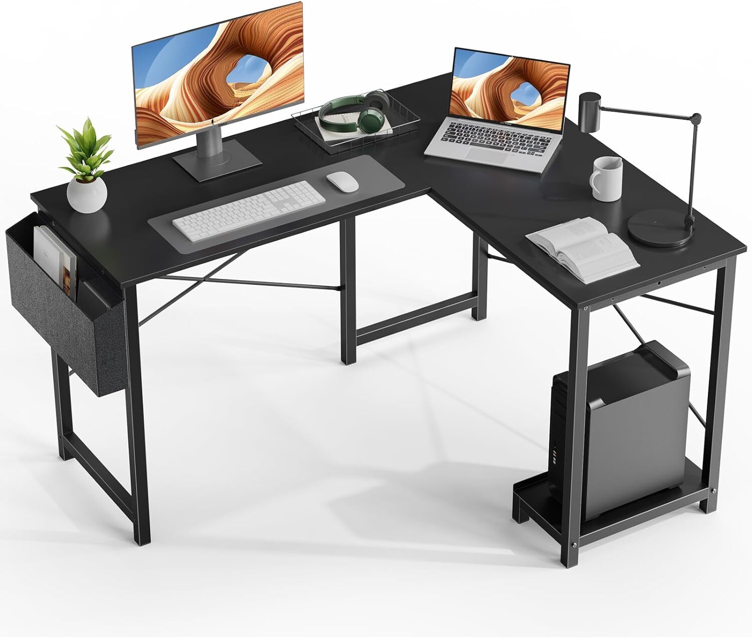 Elevare - L-Shaped Wood Desk