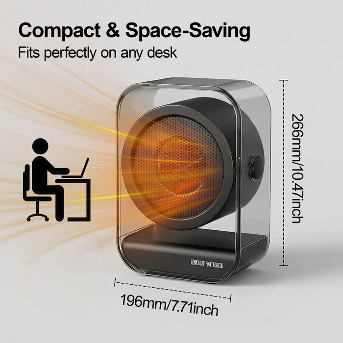 Warmly™ - Portable 500W Personal Heater