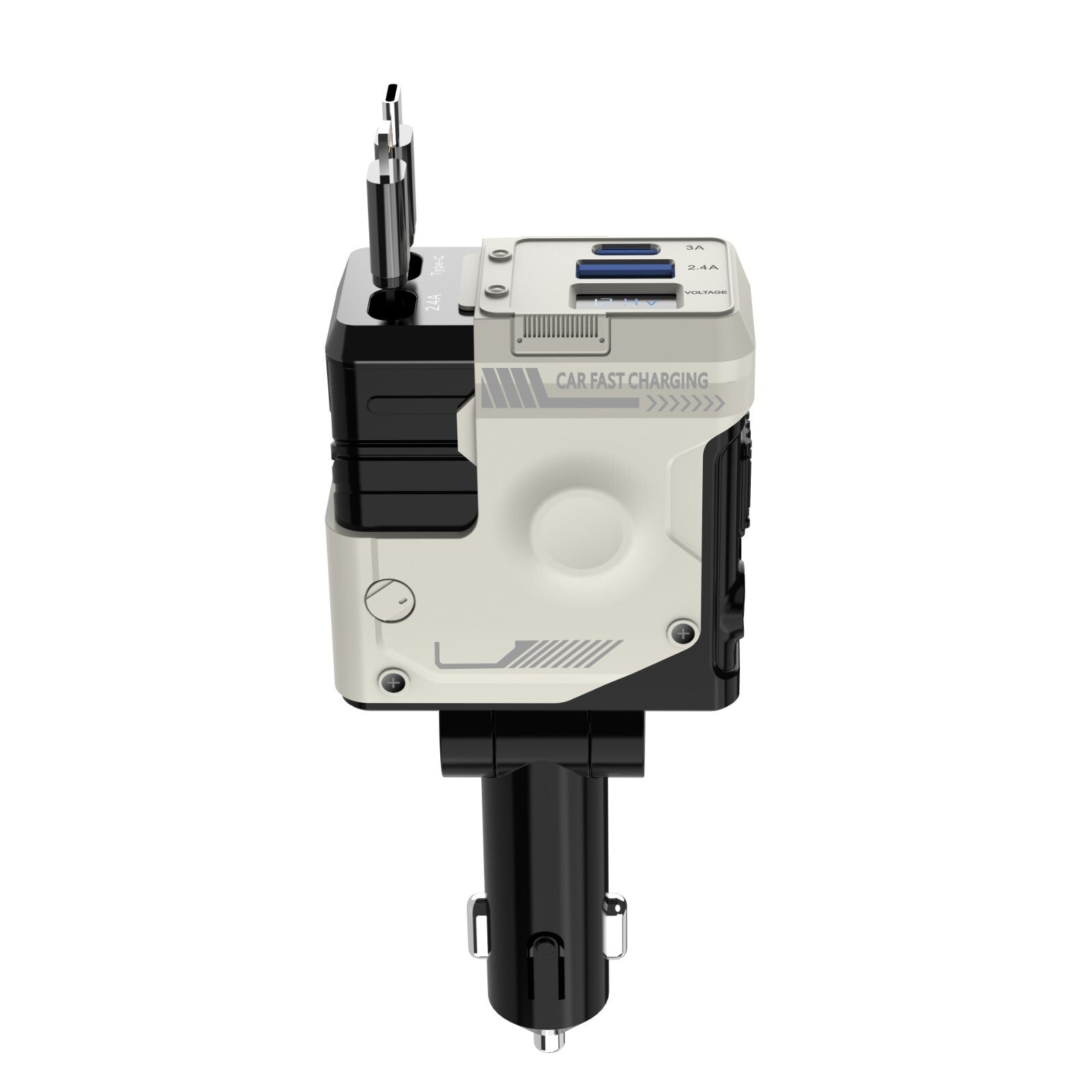 CableGlide - 4-in-1 Retractable Car Charger