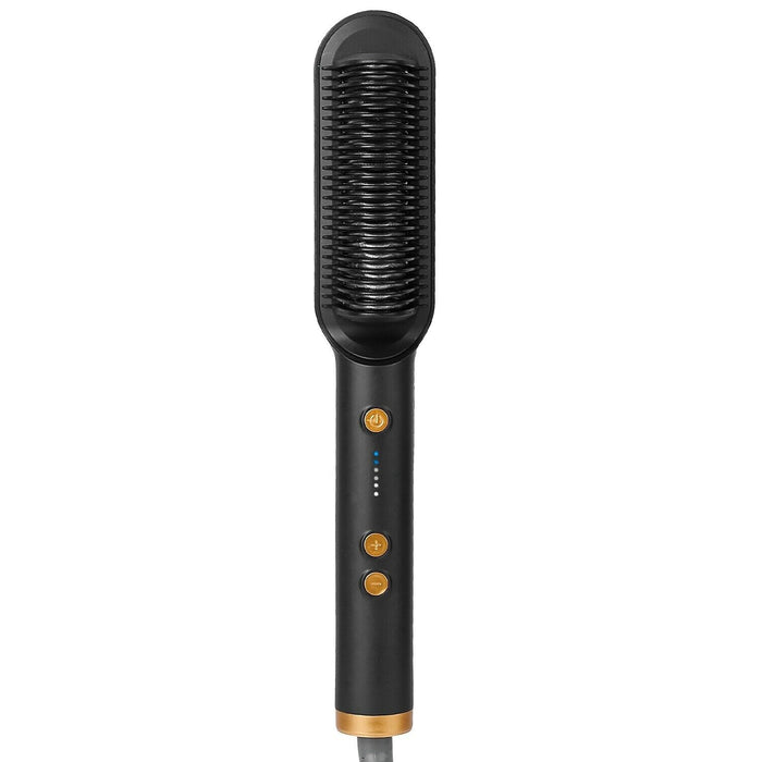 Heated Hair Straightener Brush