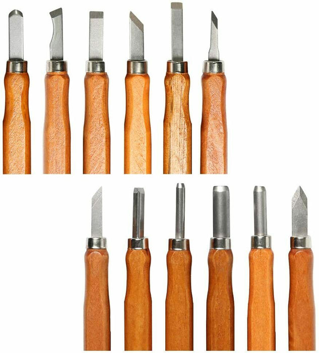 12pc Professional Wood Carving Tools