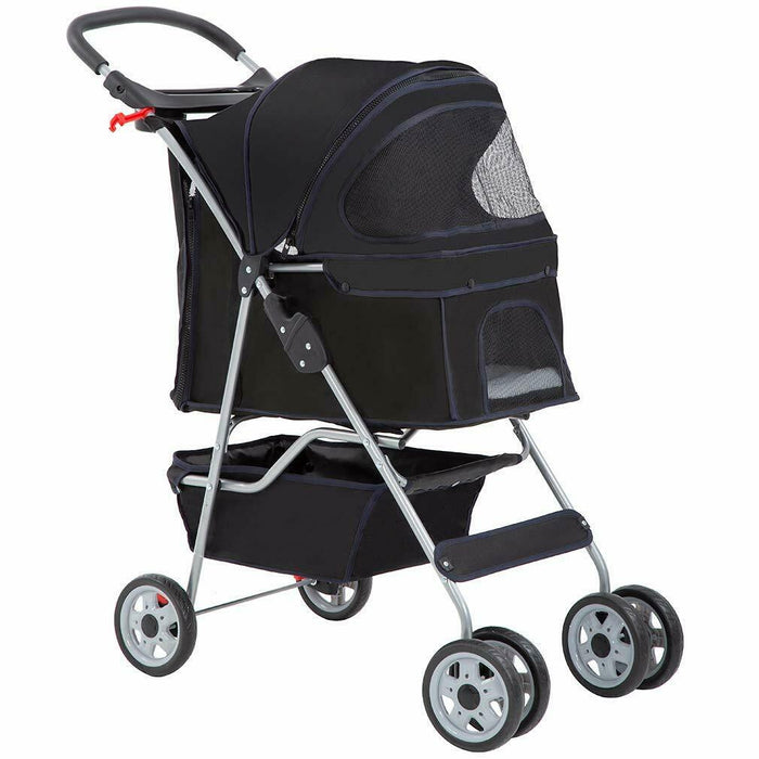 Folding Pet Dog & Cat Stroller