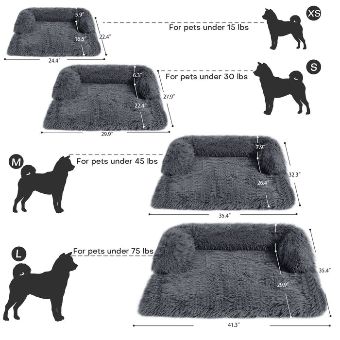 Fluffy Calming Dog Bed For Small & Large Dogs