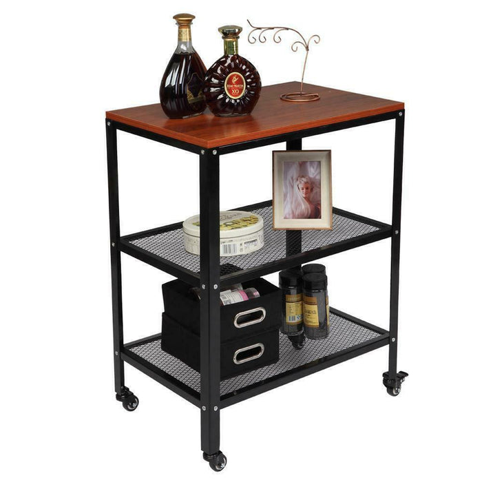 3 Tier Rolling Kitchen Cart & Microwave Stand