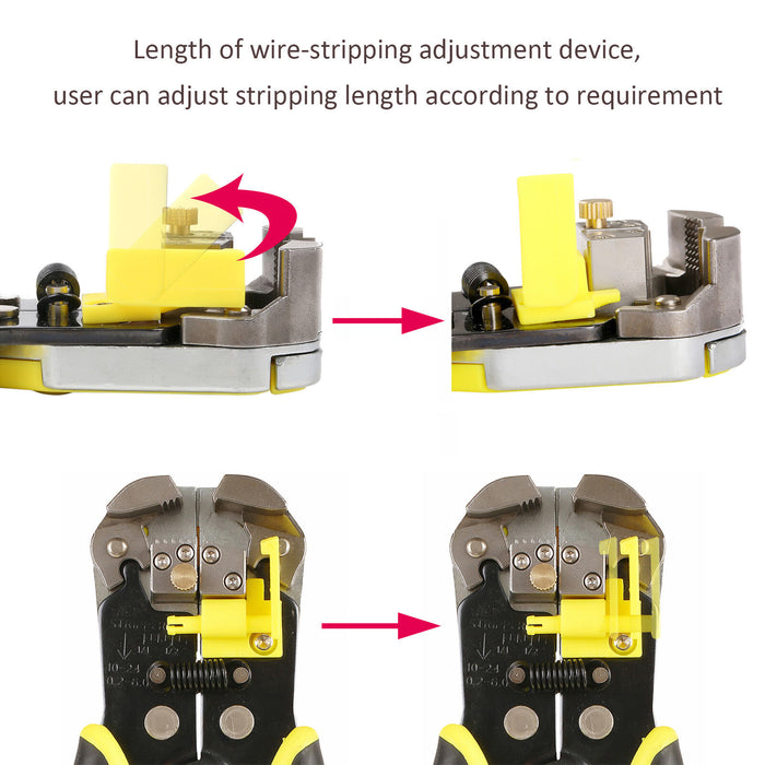 Professional Automatic Wire Cutter Stripper Crimper Tool