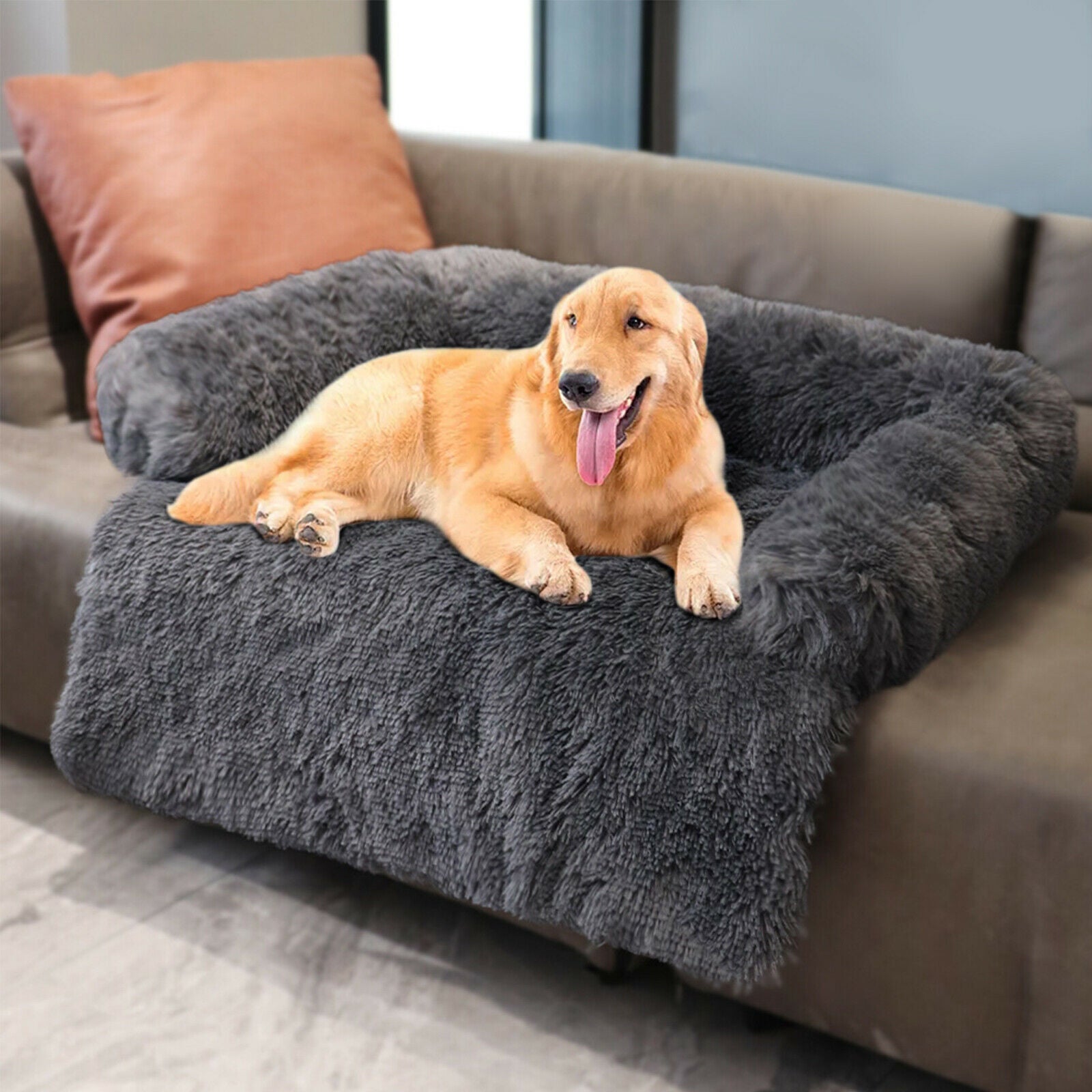 Fluffy Calming Dog Bed For Small & Large Dogs