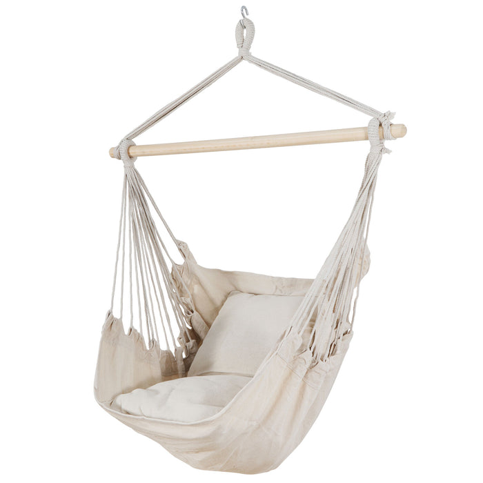 Beige Hammock Chair Swing