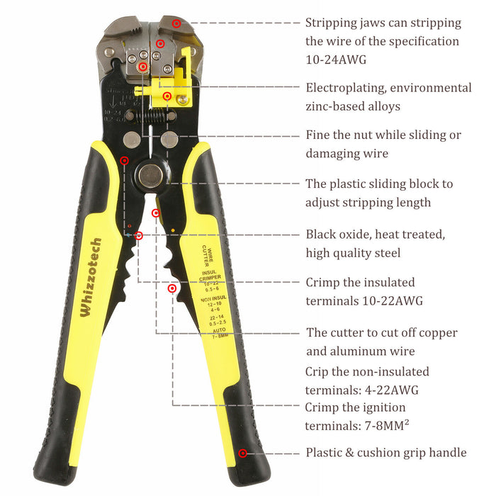 Professional Automatic Wire Cutter Stripper Crimper Tool