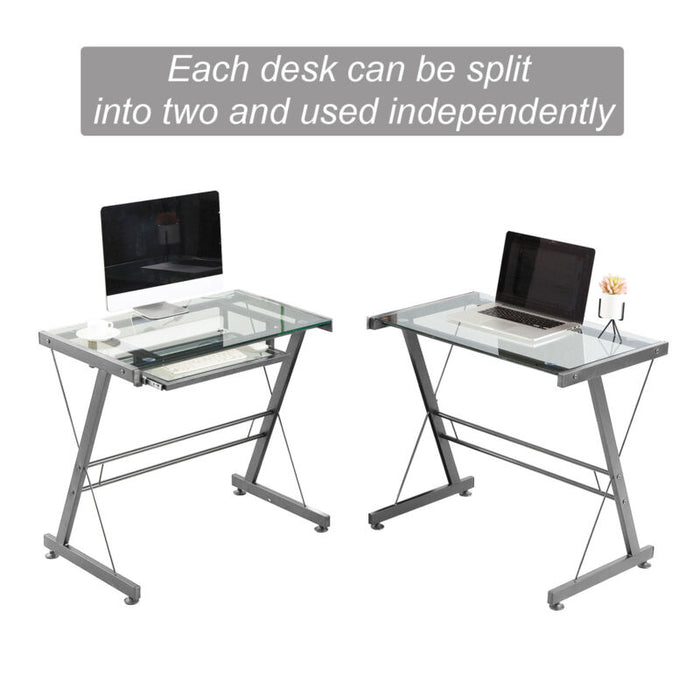 51" L-Shaped Computer Desk