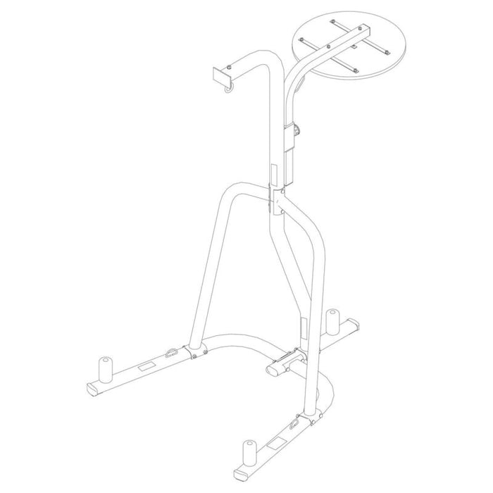 Dual-Station Punching Bag Stand