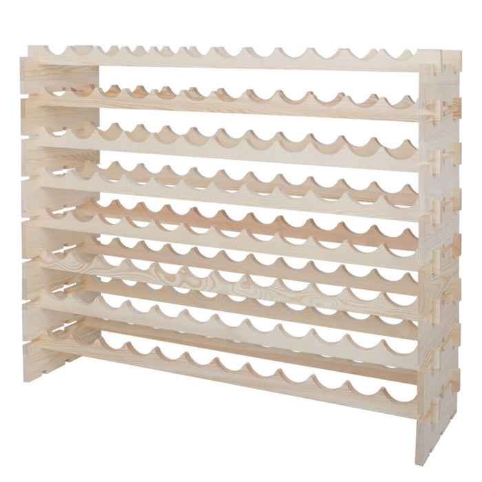 96 Bottle Wine Wooden Rack