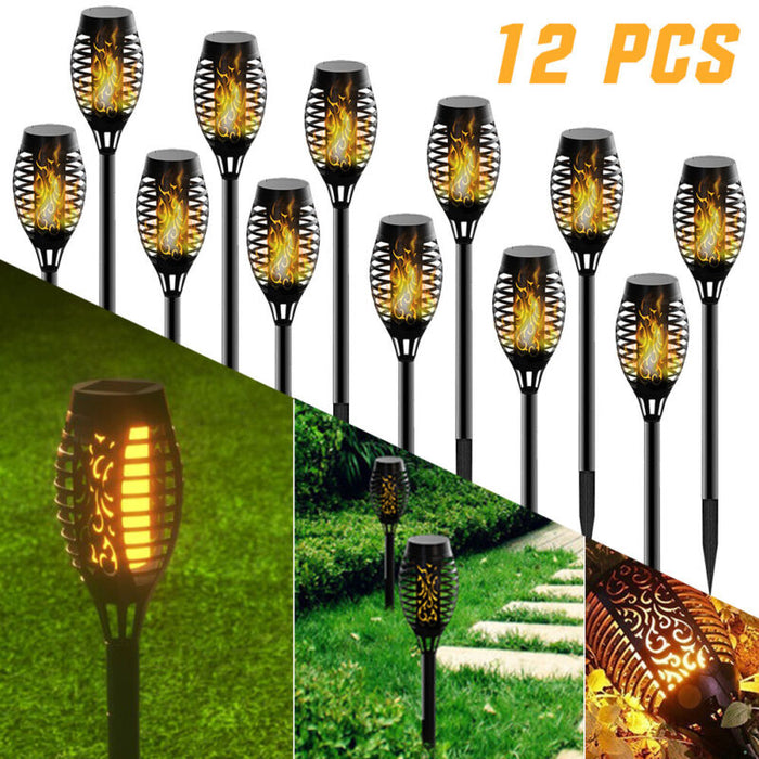 12Pack Solar Torch Lights