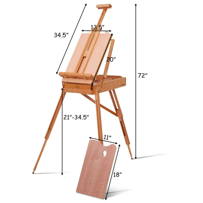 French Tripod Wooden Easel