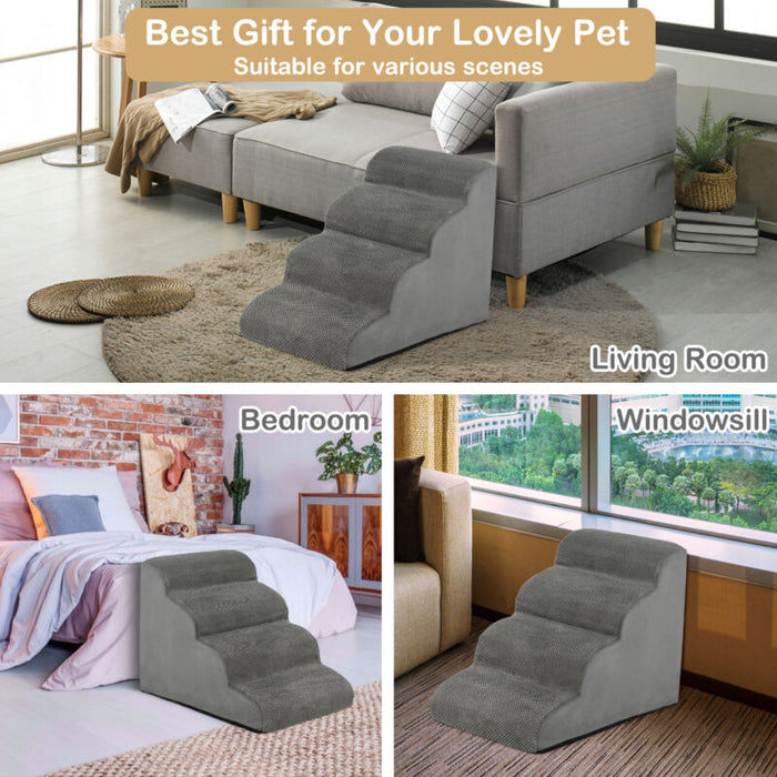 4-Tier Pet Steps for Bed