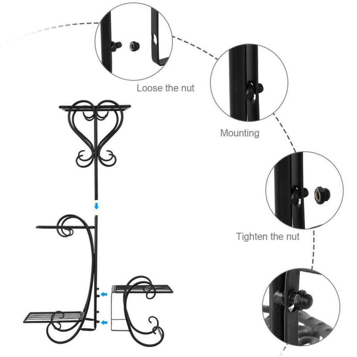 4-Tier Metal Plant Stand