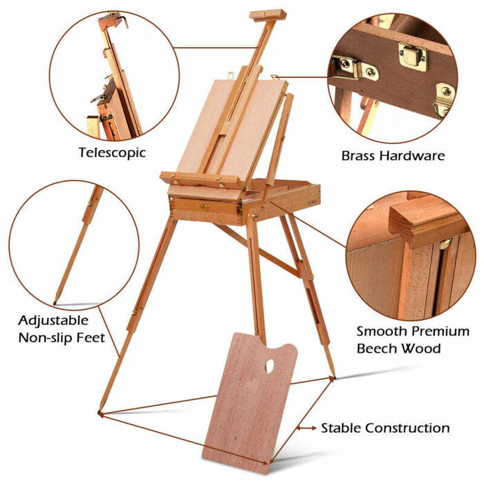 French Tripod Wooden Easel