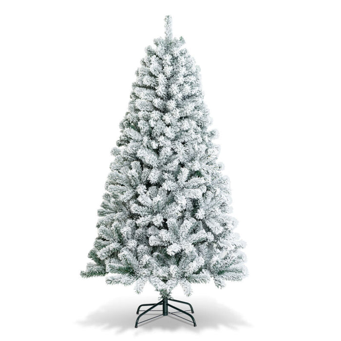 Snow Flocked Christmas Tree