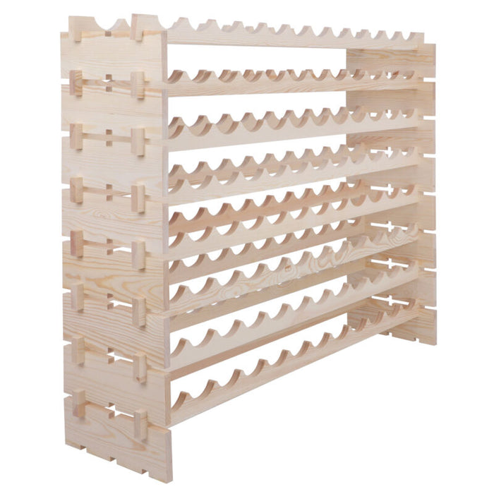 96 Bottle Wine Wooden Rack