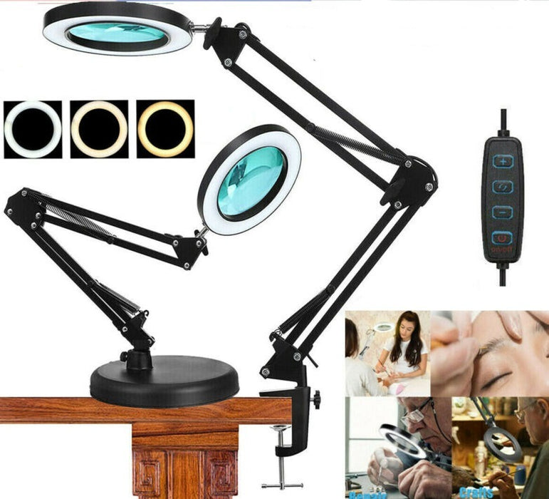 10X Magnifying Glass with Lamp