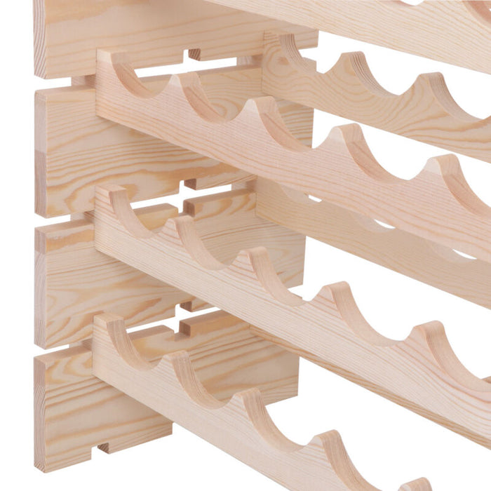 96 Bottle Wine Wooden Rack