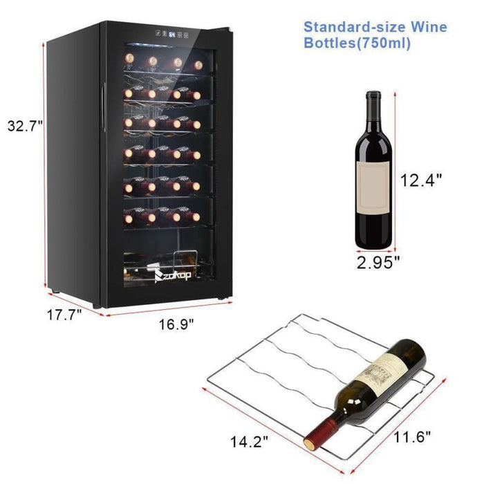 28 Bottle Wine Cooler Fridge