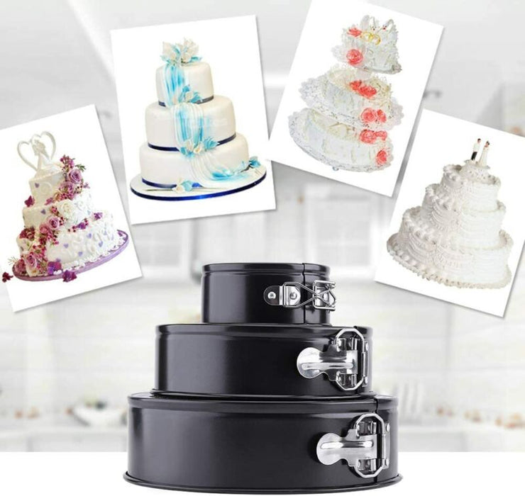 3 Pcs Nonstick Cheesecake Pans