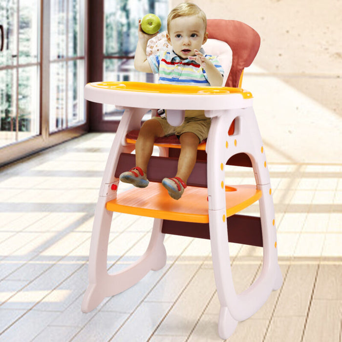 3 In 1 Convertible Baby High Chair