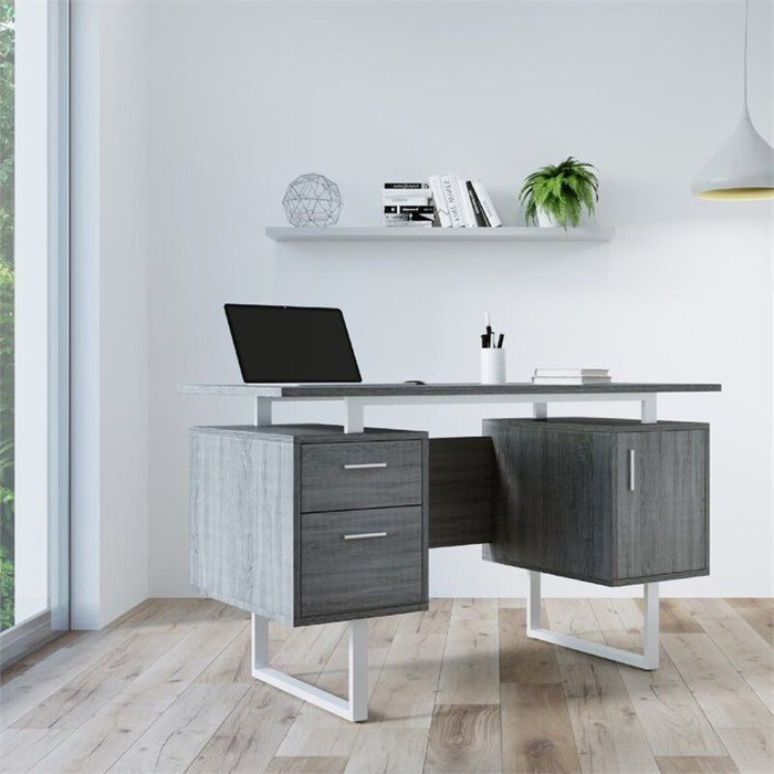 Grey Modern Office Desk