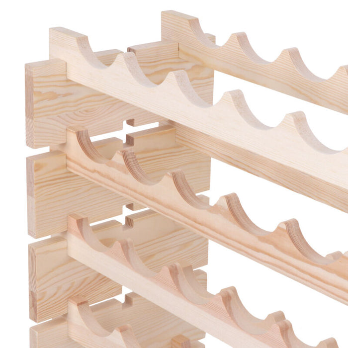 96 Bottle Wine Wooden Rack