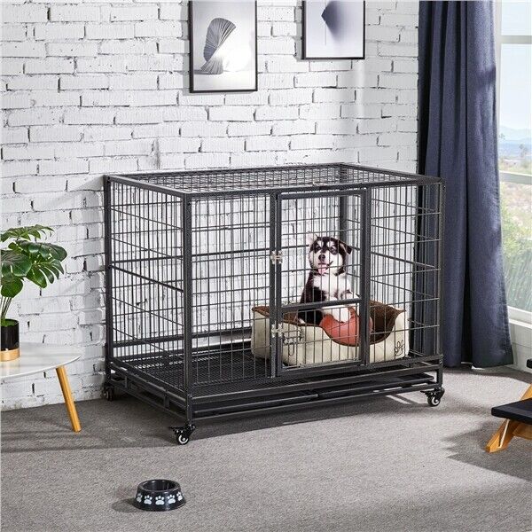 43" Metal Dog Crate