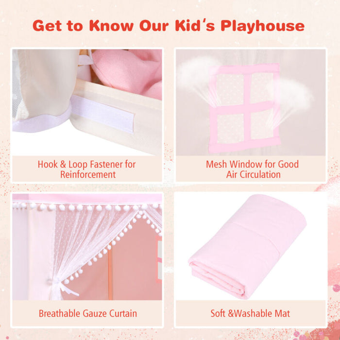 Kids Large Play Tent - Pink