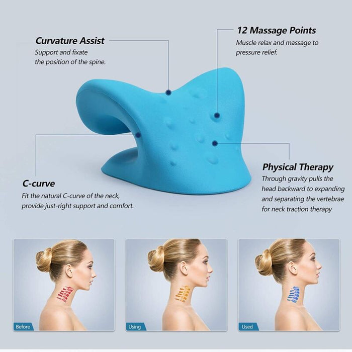 Cervical Neck Pillow Traction Device