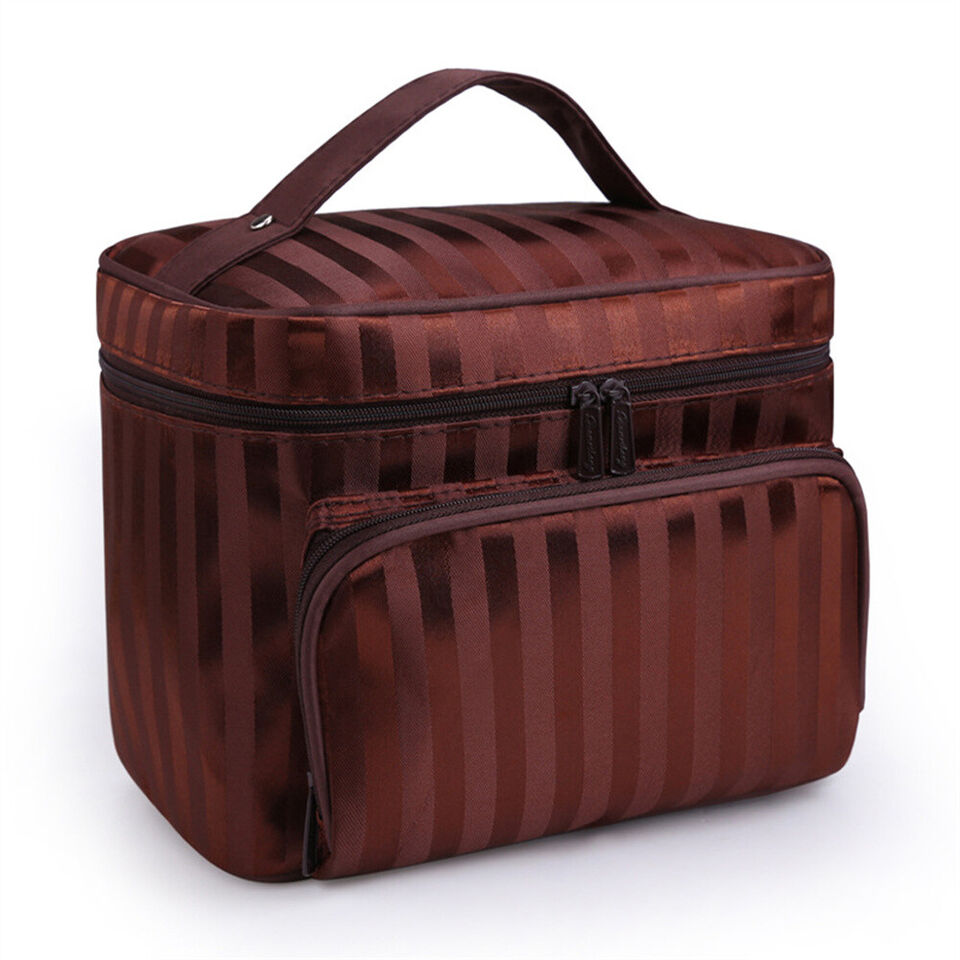 Large Cosmetic Bag with Multiple Pockets