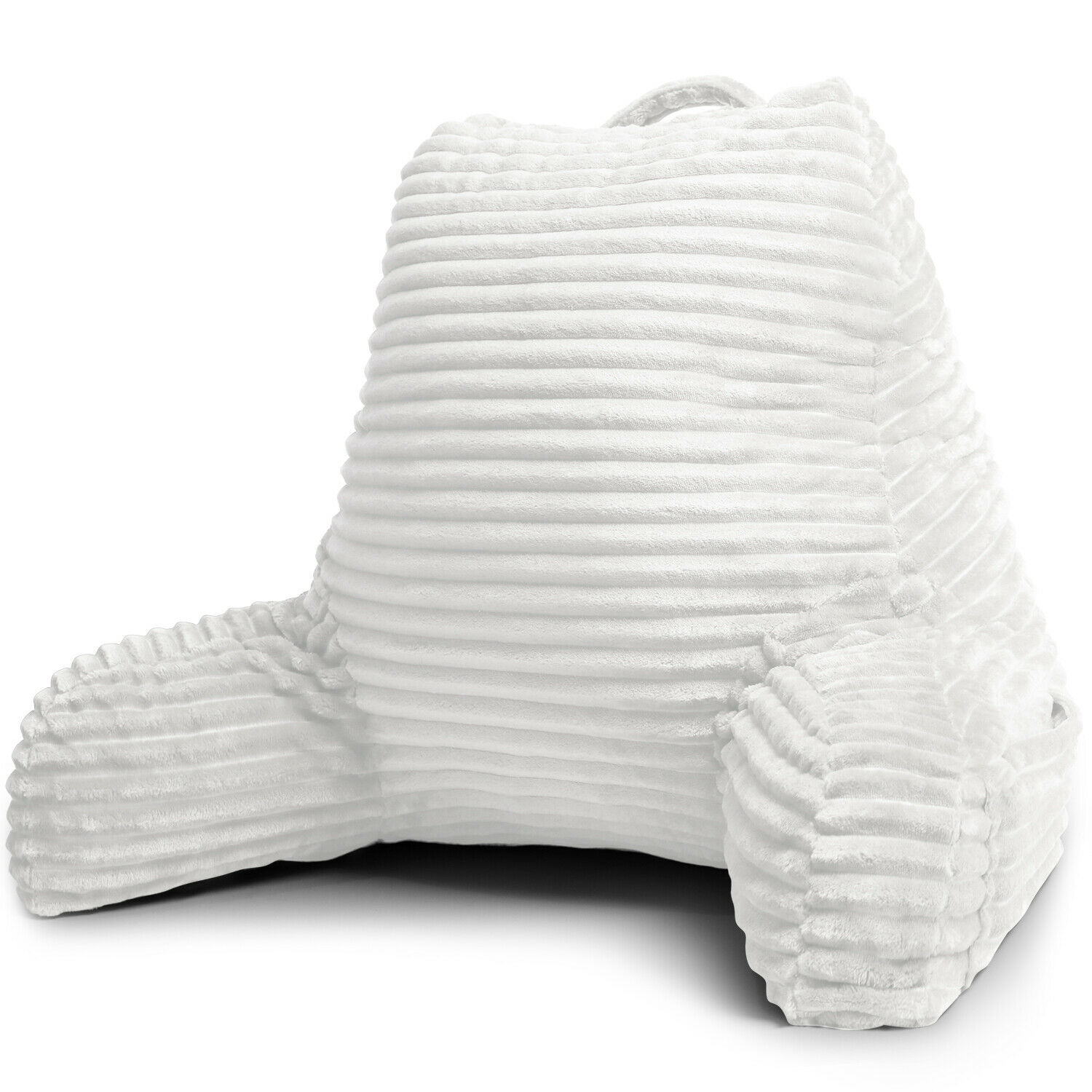 Plush Backrest Reading Pillow With Arms